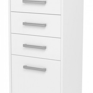 TECOA150 - Comoda, 45 x 33 x 85 cm, Alb, PAL