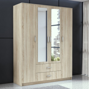 TEDUS109 - Dulap sifonier 160 x 52 x 205 cm, Sonoma