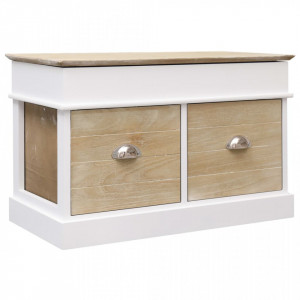 Banca de hol, 70x35x45 cm, lemn de paulownia - V284079V