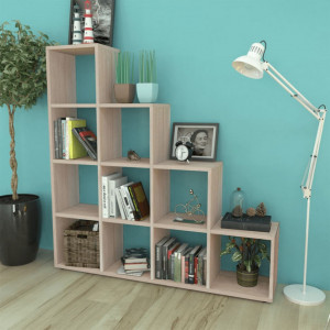 Biblioteca in trepte / Raft de expunere 142 cm Stejar - V242551V