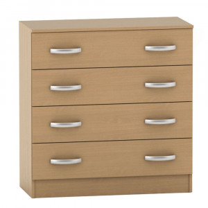 Comodă cu 4 sertare, maro, 90x39x93 cm - TP3009296