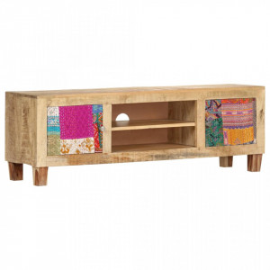 Comoda TV, 120 x 30 x 40 cm, lemn masiv de mango - V286138V
