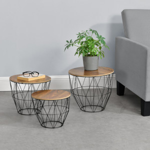 Cosuri living, set 3 buc masuri diferite cu blat detasabil - P71356369