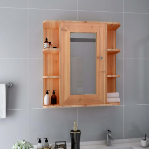 Dulap de baie cu oglinda, stejar, 66 x 17 x 63 cm, MDF - V323603V