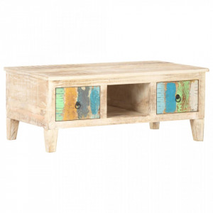 Masuta de cafea, 100 x 55 x 40 cm, lemn de acacia nefinisat - V320235V
