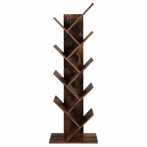 SORAI3 - Rafturi carti, biblioteca stil Industrial, 50 x 25 x 141.5 cm