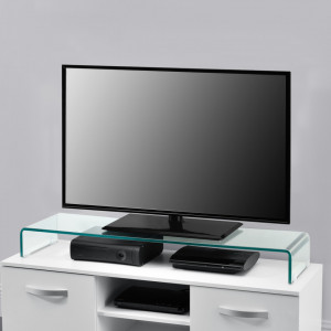 Suport pentru monitor, 100 x 30 x 13 cm, sticla transparenta - P70550051