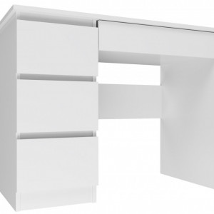 TEBIA118 - Birou, masa de scris, 98 x 51 x 76 cm, Alb, PAL