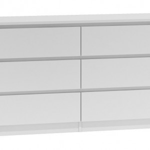 TECOA120 - Comoda 138 x 40 x 75 cm, Alb-Mat