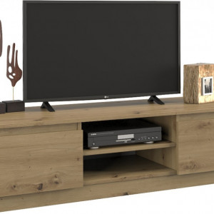 TECOTVAR103 - Comoda TV 120 x 40 x 36 cm, Stejar Artisan