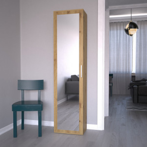 TEDUAR109 - Dulap hol, sifonier 50 x 35 x 180 cm, Stejar Artisan