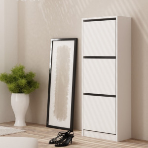 TEPANA105 - Pantofar 49 x 28 x 136 cm, Alb-Mat