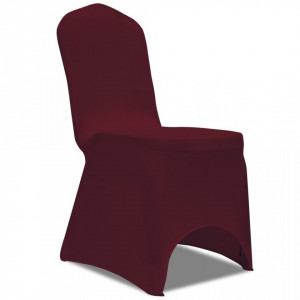 Huse elastice pentru scaun, 100 buc., bordo - V274767V