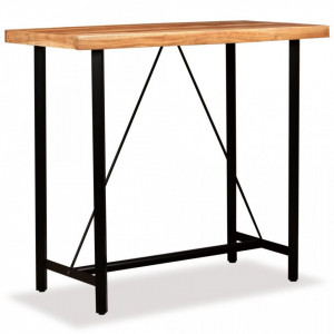 Masa de bar, lemn masiv de acacia, 120 x 60 x 107 cm - V245436V