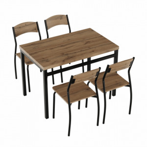 Set masă, culoarea stejar artizanal - TP263996