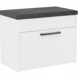 TEBAA106 - Bancuta, pantofar, 60 x 35 x 49 cm, Alb, PAL