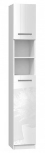TEDUA128 - Dulap inalt baie, 32 x 30 x 183 cm, Alb-Lucios, PAL
