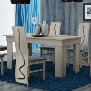 TEMAS101 - Masa fixa 160 x 80 x 75 cm - Sonoma