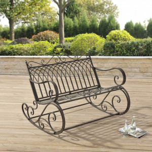 Balansoar gradina, verde inchis pentru 2 persoane - P73694422