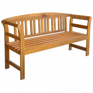 Banca de gradina, 157 cm, lemn masiv de acacia - V44131V