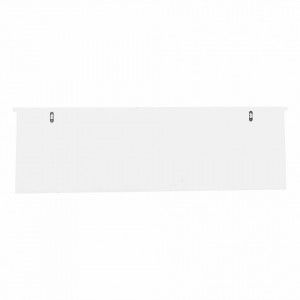 Cuier de perete, alb, cu cosuri, 100x30x20 cm - TP136595