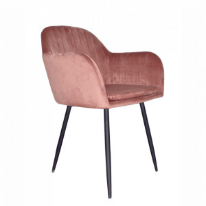 Fotoliu de design, catifea Velvet roz maroniu - TP255796