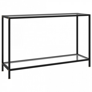 Masa consola, transparent, 120 x 35 x 75 cm, sticla securizata - V322839V