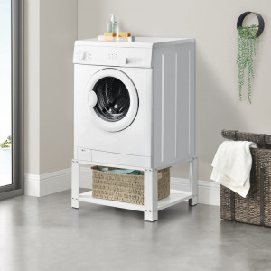 Suport masina de spalat, otel/alb 63 x 54 x 31 cm - P71891047
