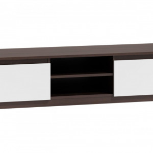 TECOTVM-A101 - Comoda TV 140 x 40 x 36 cm, Wenge-Alb-Mat