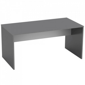 Birou, măsuţă, masă PC, gri şi alb, 160 cm - TP281244