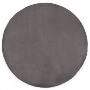 Covor, gri inchis, 160 cm, blana ecologica de iepure - V285094V