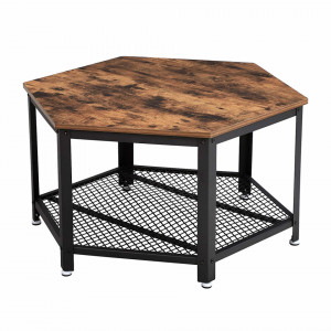 SOMCI2 - Masuta cafea stil Industrial, 75 x 75 x 45 cm