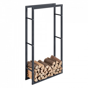 Suport lemne foc, gri, 80 x 150 x 25 cm - P71406194