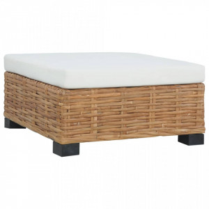 Taburet cu perna, ratan natural - V286281V