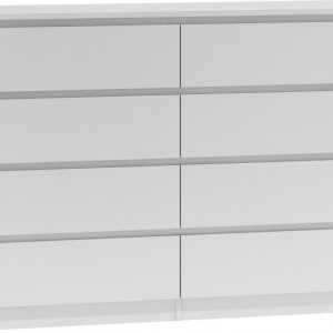 TECOA118 - Comoda 138 x 40 x 97 cm, Alb-Mat