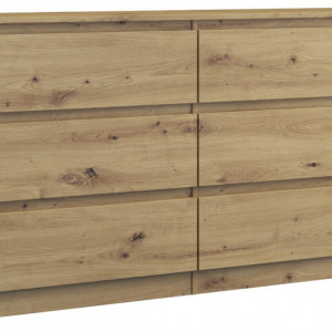 TECOAR120 - Comoda, 138x 40 x 77 cm, Stejar Artisan, PAL