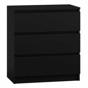 TECON110 - Comoda 70 x 40 x 77 cm, Negru-Mat