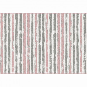 Covor, roz, gri și alb, 133x190 cm - TP267961