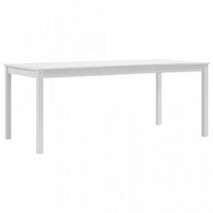 Masa de bucatarie, alb, 180 x 90 x 73 cm, lemn de pin - V283405V