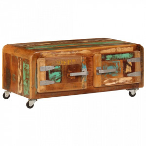 Masuta de cafea, 85 x 55 x 40 cm, lemn masiv reciclat - V247515V