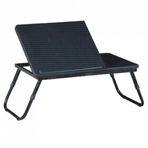 Măsuţă, masă pliabilă pentru laptop/suport pentru tablete, negru, 60 cm - TP72273