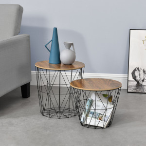 Masute living, set 2 buc masuri diferite cu blat detasabil - P71356367