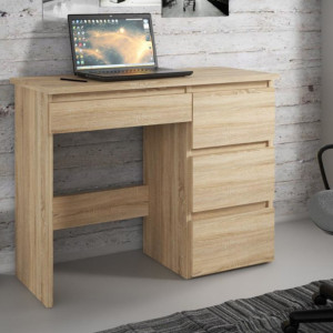 MBBI5 - Birou 94 cm, masa de calculator, office - Alb, Wenge, Sonoma, Stejar