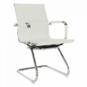 Scaun de şedinţă, 54x62x90 cm, alb - TP255409