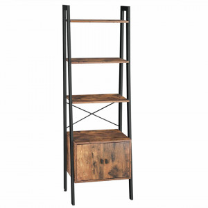 SORAI27 - Rafturi carti, biblioteca stil Industrial, 56 x 34 x 172 cm