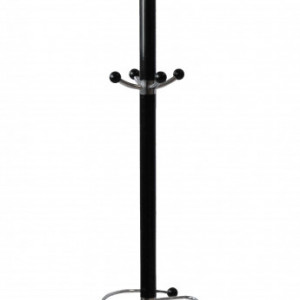TECUIN105 - Cuier de podea, 45 x 45 x 174 cm, Negru-Marmura, PAL