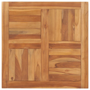 Blat de masa, 70 x 70 x 2,5 cm, lemn masiv de tec - V48989V
