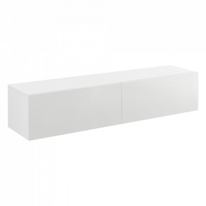 Comoda TV montabila pe perete, alb extra lucios - P71488079