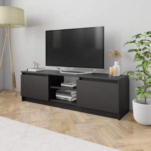 Comoda TV, negru, 120 x 30 x 35,5 cm, PAL - V800568V