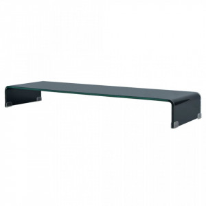 Comoda TV/Suport monitor sticla 120 x 30 x 13 cm, negru - V244141V